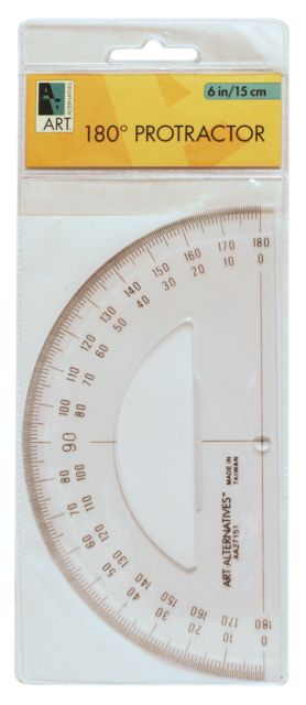 Protractor 180 Degree 6In