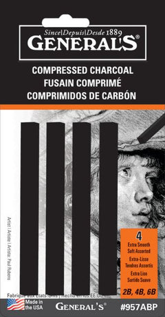 Compress Charcoal 4 Stick Set Black