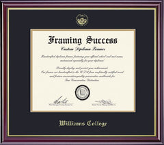 Williams College 8.5'' x 11'' Windsor Diploma Frame