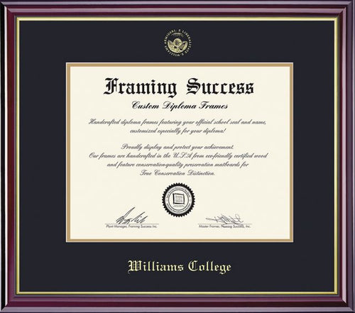 Williams College 8.5'' x 11'' Windsor Diploma Frame