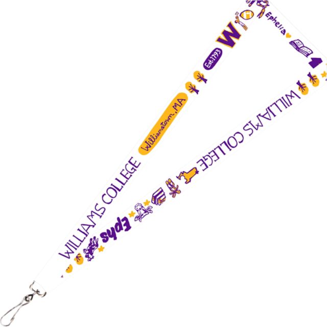 Williams College Julia Gash 3/4 Satin Lanyard