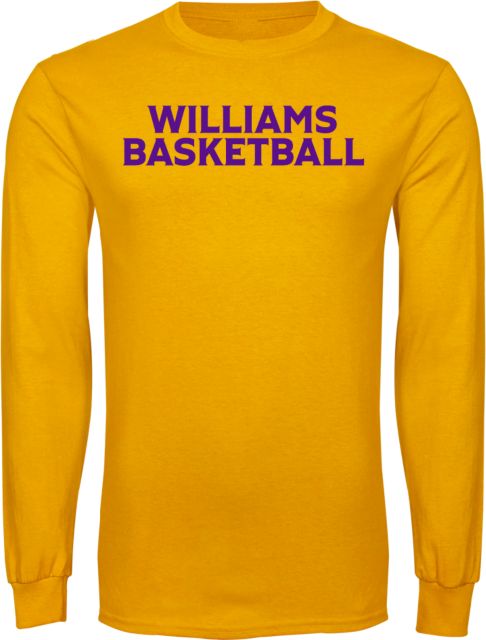 Williams College Long Sleeve T Shirt Williams Basketball - ONLINE ONLY