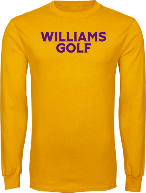 Williams College Long Sleeve T Shirt Williams Golf - ONLINE ONLY