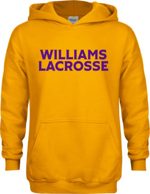 Williams College Youth Fleece Hoodie Williams Lacrosse - ONLINE ONLY